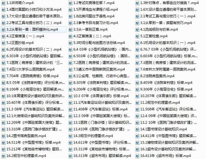 2020一级注册建筑师之建筑方案作图考试精讲视频教程全套(98集),课程,第2张 2020一级注册建筑师之建筑方案作图考试精讲视频教程全套(98集),课程,第2张