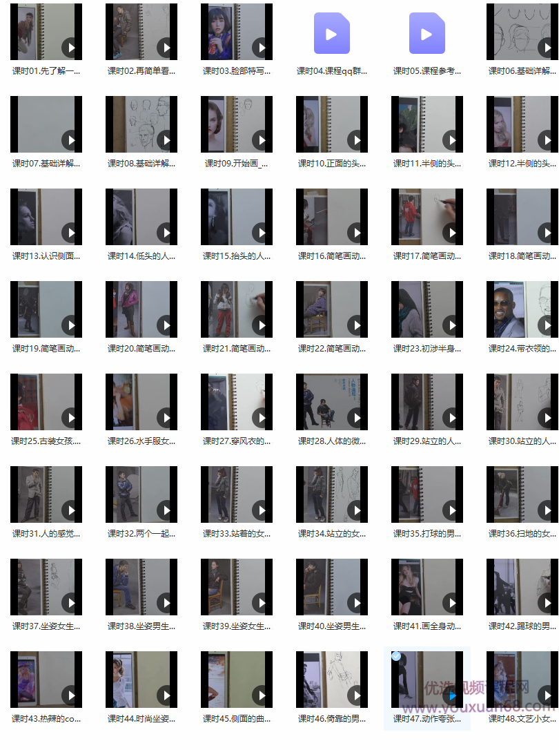 线描人物手绘实训视频课,课程,学习,男人,小说,第2张