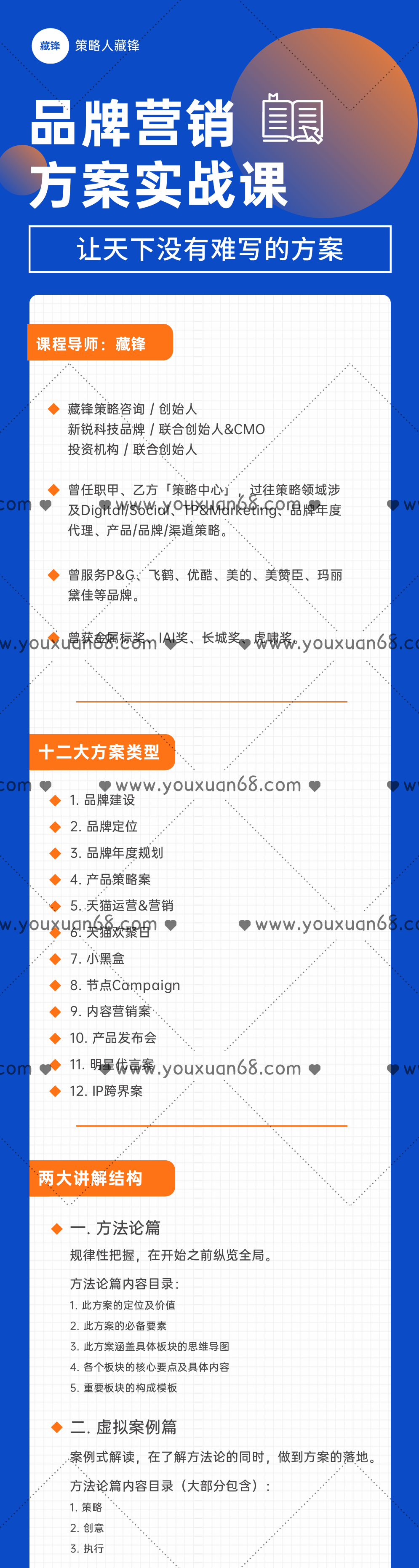 藏锋·品牌营销方案实战课:8小时学会12大类型方案,课程,学习,理解,直播,微信,第2张