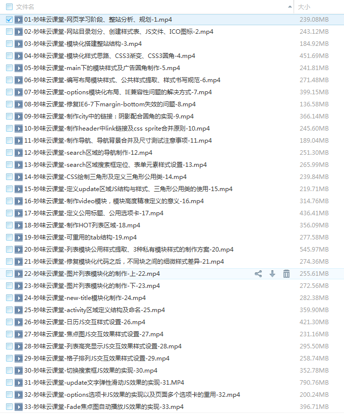 电子商务网站模块化布局实战开发名师讲座视频教程