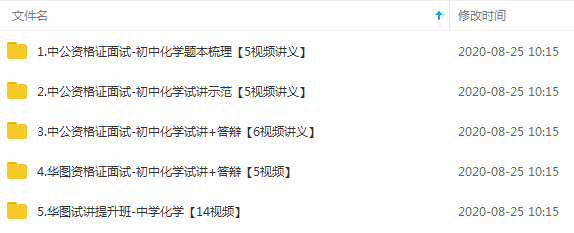 2020教师资格证统考面试-初中化学-试讲+答辩+结构化面试,课程,第2张