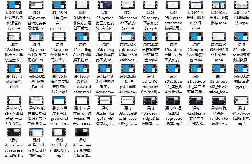 python金融风控建模开发实战视频教程（46集）,学习,脚本,金融,机器学习,第2张