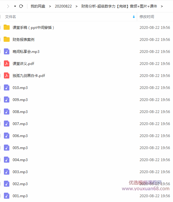 财务分析-超级数字力 音频+图片+课件
