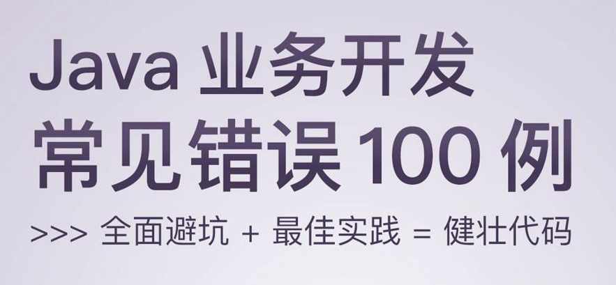 Java业务开发常见错误100例 全面避坑+最佳实践=健壮代码,课程,学习,发展,定位,团队,第2张