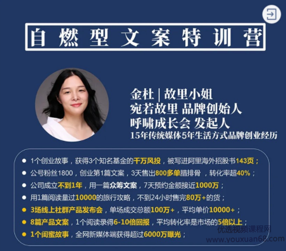 金杜|故里小姐自燃型文案训练营