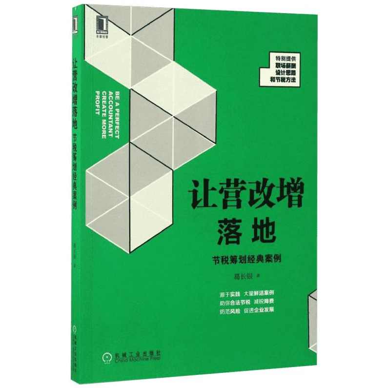 李记有 税务筹划魔方-在变化中寻求节税空间,管理,发展,第1张
