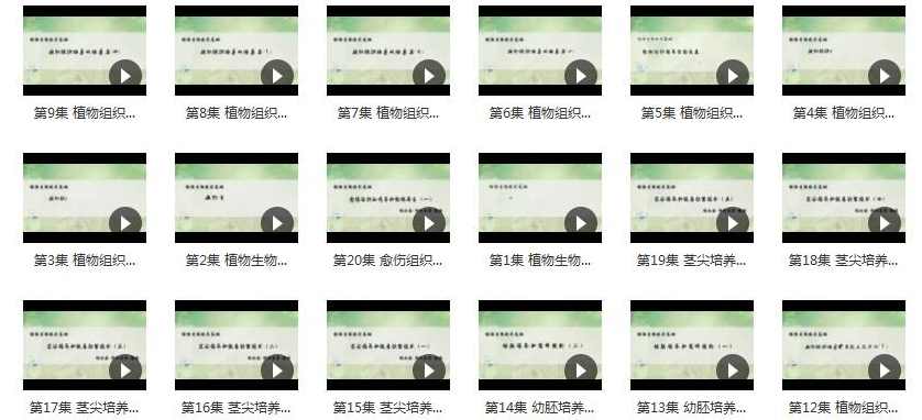 《植物生物技术基础》全套教学视频（浙大 祝水金40集）,课程,第2张