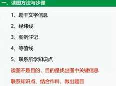 高考地理学科视频课程选择题核心技巧班
