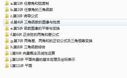 高中数学必修四课本知识精讲全套网课视频(刘畅 36集),课程,第2张 高中数学必修四课本知识精讲全套网课视频(刘畅 36集),课程,第2张