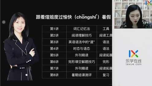 乐学2023学年高二英语付煊屿暑假班