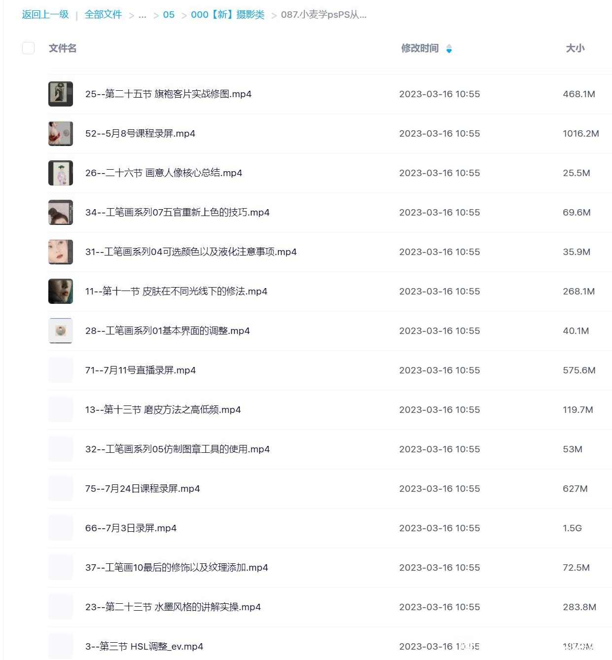 小麦学PS从零基础到精通画意人像修图