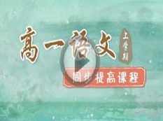 通用版高一语文上学期知识点成绩同步提高网课教程(王遐之老师 24讲)