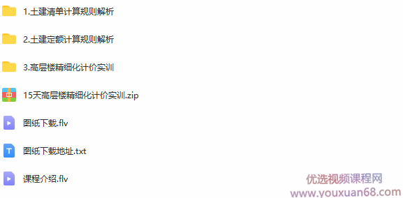 15天高层楼精细化计价实训【完整带素材】,课程,学习,模板,第2张