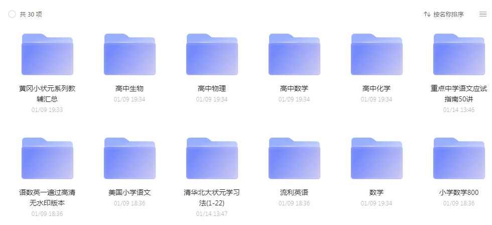 （高中) 新春大礼包-之前百度云盘分享学而思课程公开分享合集