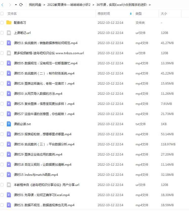 雅客Excel 轻松实现小白到高手的进阶36节课