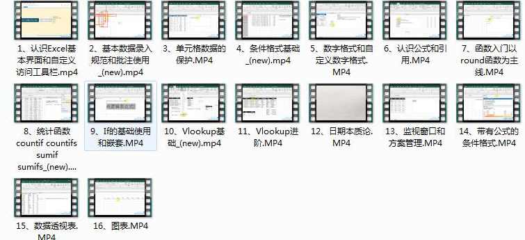 《微软办公软件国际认证之Excel培训（上）》全套视频课程（16集）,课程,理解,办公,第2张