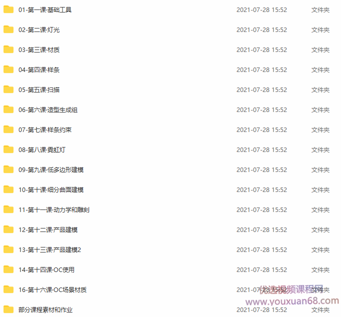 巧匠樱桃C4D视觉特效班第21期【画质高清有部分课程素材】,课程,第2张