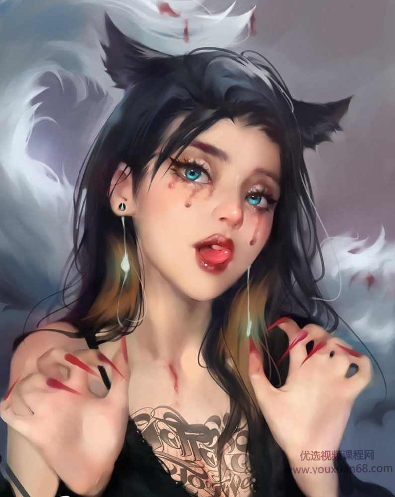 【黑妹】2021年3月Black sister人物插画第二期【画质高清有笔刷】,课程,第3张