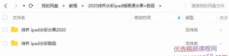 2020年诗乔水彩ipad插画课水果+甜品【画质高清有笔刷】,第2张