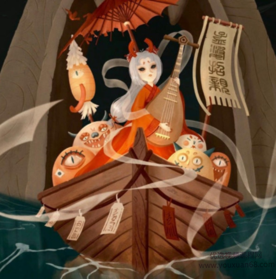 蓝贵莲蓝子云插画训练营 2021年4月【画质高清有素材】,第1张