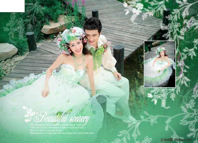 婚纱PSD素材A部+B部,第1张