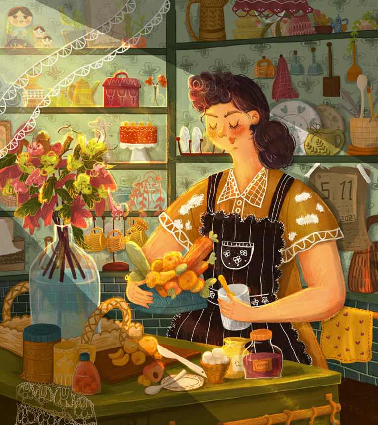 蓝贵莲插画第30期2020年10月结课【画质高清有笔刷课件】,课程,第1张