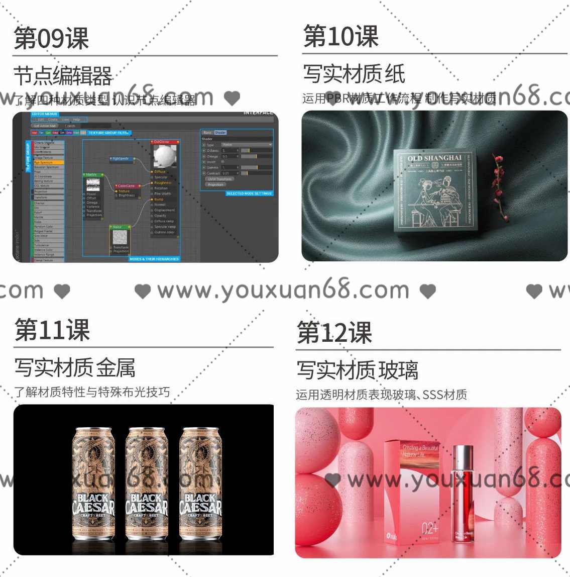 波波课堂品牌包装C4D2021年1月结课【画质高清有素材】,第4张