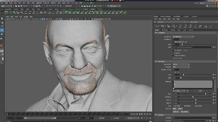 【帕特里克·斯图尔特】写实头像全流程制作