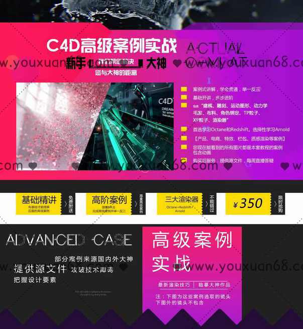 C4DTV-C4D高级案例实战教程