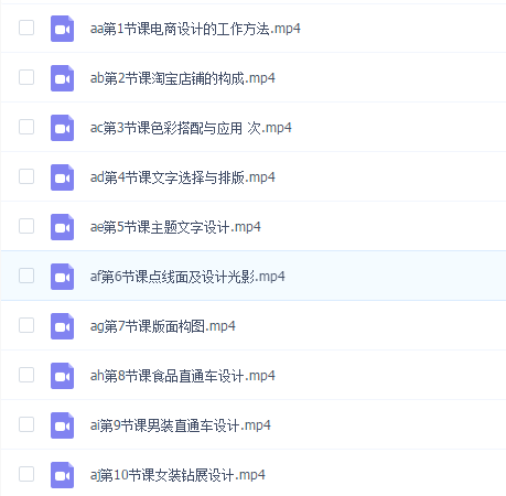 大鹏教育-电商设计行业实战课