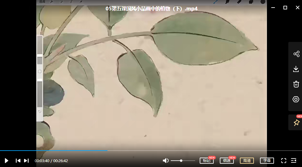 冷风ipad国风静物插画课2022年【画质还行有笔刷】,课程,第4张