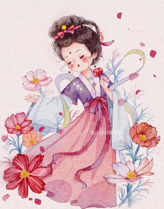 鱼小沫2022年5月萌萌古风ipad插画课【画质高清有笔刷课件】,课程,第1张