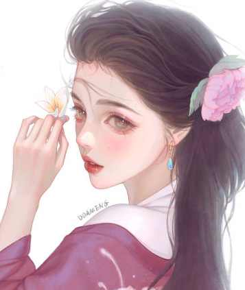 狄大萌2022人像上色ipad插画课第八期【画质还行有笔刷和素材】