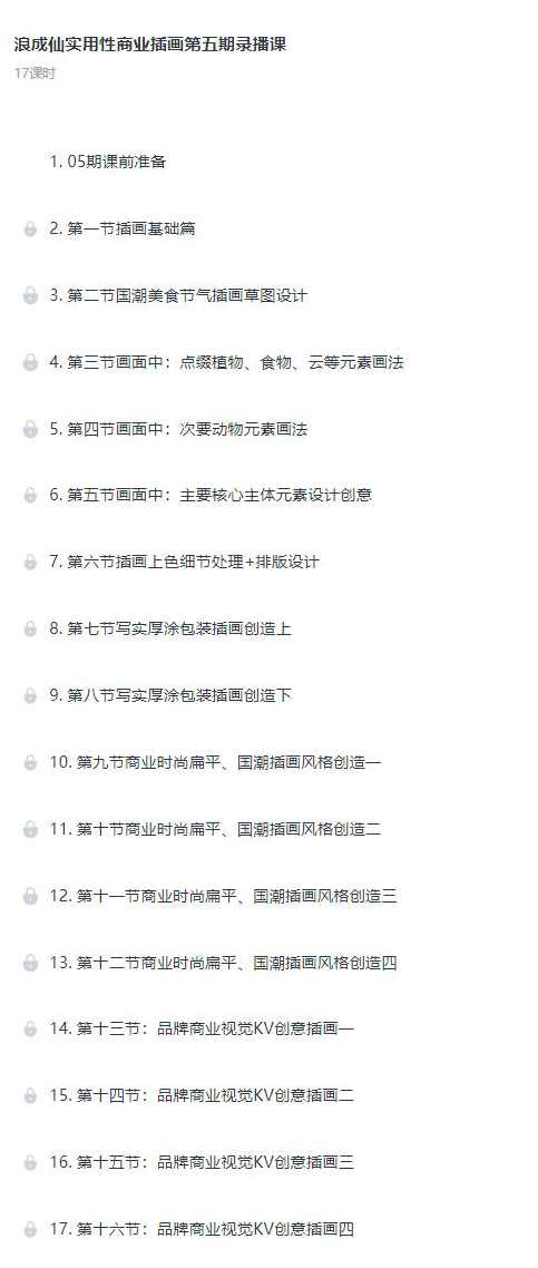 浪成仙2022实用性商业插画第五期【画质一般有笔刷素材】,课程,第2张