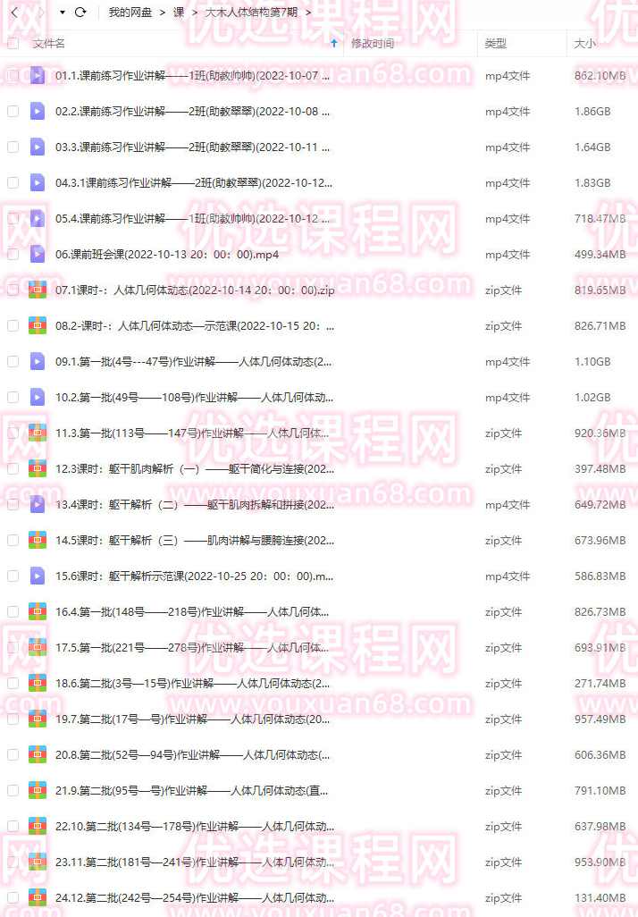 大木画画人体结构第7期2022年12月已结课【画质高清只有视频】,第2张