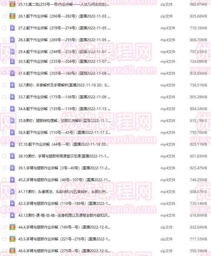 大木画画人体结构第7期2022年12月已结课【画质高清只有视频】,第3张