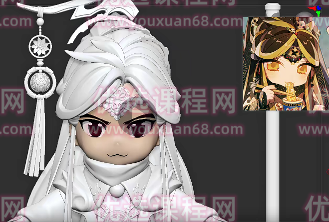 ZBrushQ版卡通角色全流程教学【画质高清只有视频】