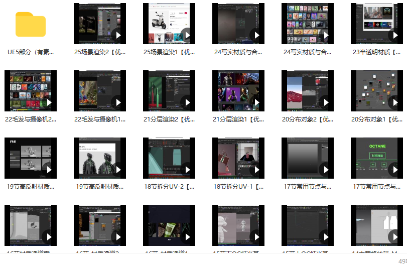 白无常精英班第33期2022年C4DR25+UE5【画质高清只有视频】,课程,直播,第2张