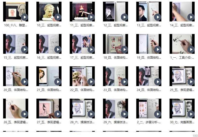 彦谈素描人像专练课2022,课程,专业,直播,定位,第2张