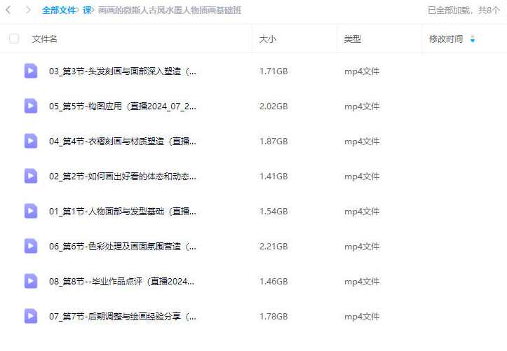 画鸽就位画画的微斯人古风水墨人物插画基础班2024,课程,直播,第2张