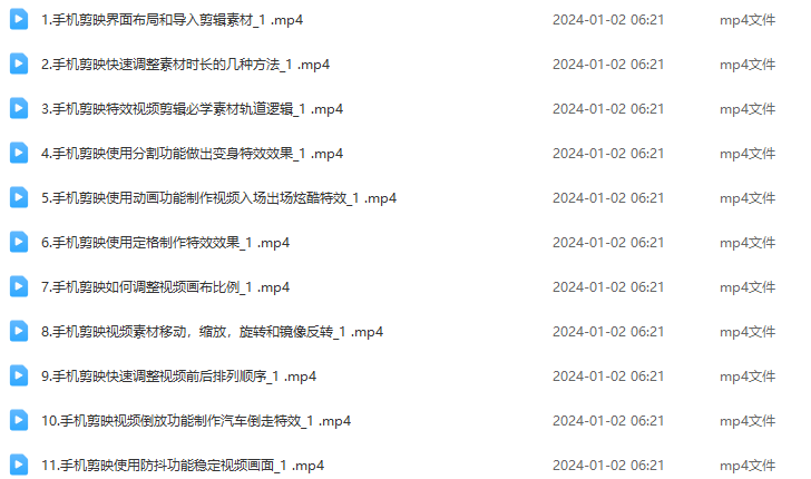 手把手教你学会手机剪映剪辑，手机剪映实战宝典,课程,影视,艺术,模板,脚本,第2张