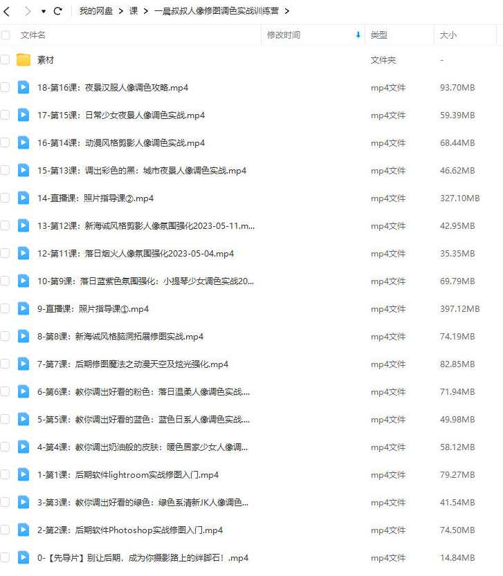 一晨叔叔2023人像修图调色实战训练营【画质高清有部分素材】,课程,直播,摄影,Photoshop,第2张 一晨叔叔2023人像修图调色实战训练营【画质高清有部分素材】,课程,直播,摄影,Photoshop,第2张