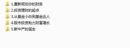 《零基础学投资理财》入门视频课程全套（30集）,课程,发展,第2张