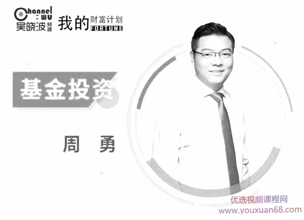 吴晓波我的财富计划-周勇《中级基金》,课程,金融,投资策略,指数基金,基金投资,第1张