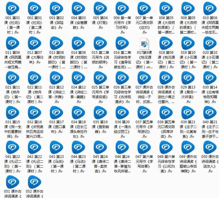 部编版八年级（初二）语文下册课本同步辅导全套视频课程（52集）,课程,学习,教育,初二,第2张