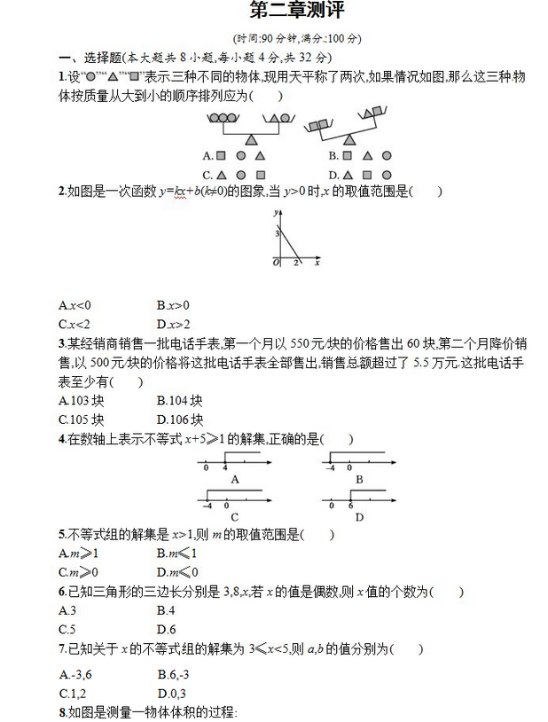 初二数学 考点各个击破（视频+教材习题）