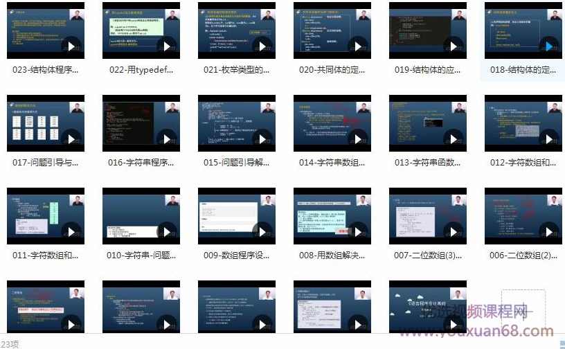 初中信息学竞赛C语言程序设计基础入门教学视频全集(万门学院 23讲),课程,学习,管理,第2张