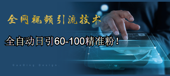 全网视频引流技术教程：全自动日引60-100精准粉！