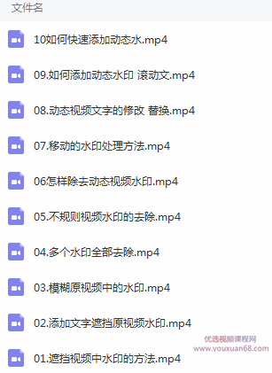 专业去视频水印课程 静态水印、动态水印、文字水印、图片水印一套教程通通搞定,课程,专业,第2张
