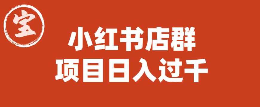 宝哥小红书店群项目，日入过千（图文教程）【揭秘】,团队,第1张